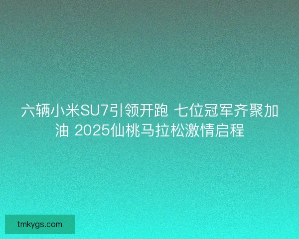 六辆小米SU7引领开跑 七位冠军齐聚加油 2025仙桃马拉松激情启程
